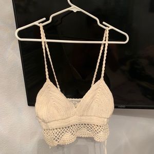 American Eagle Crochet Crop Top